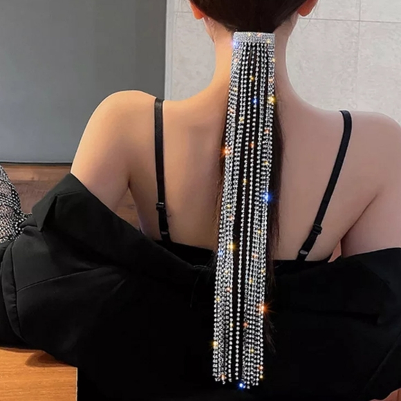 Accessories - 🎀Long Rhinestone Tassel Hair Accessory